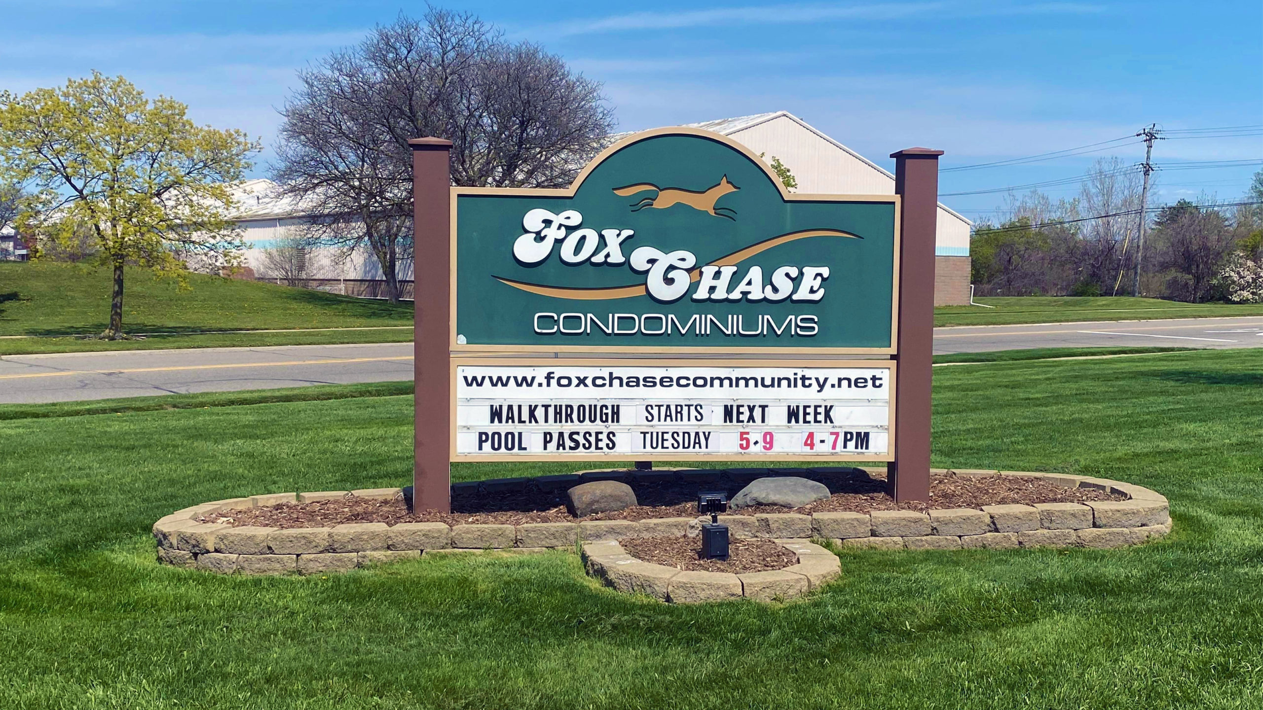 Fox Chase Condominium Association Sign Hero