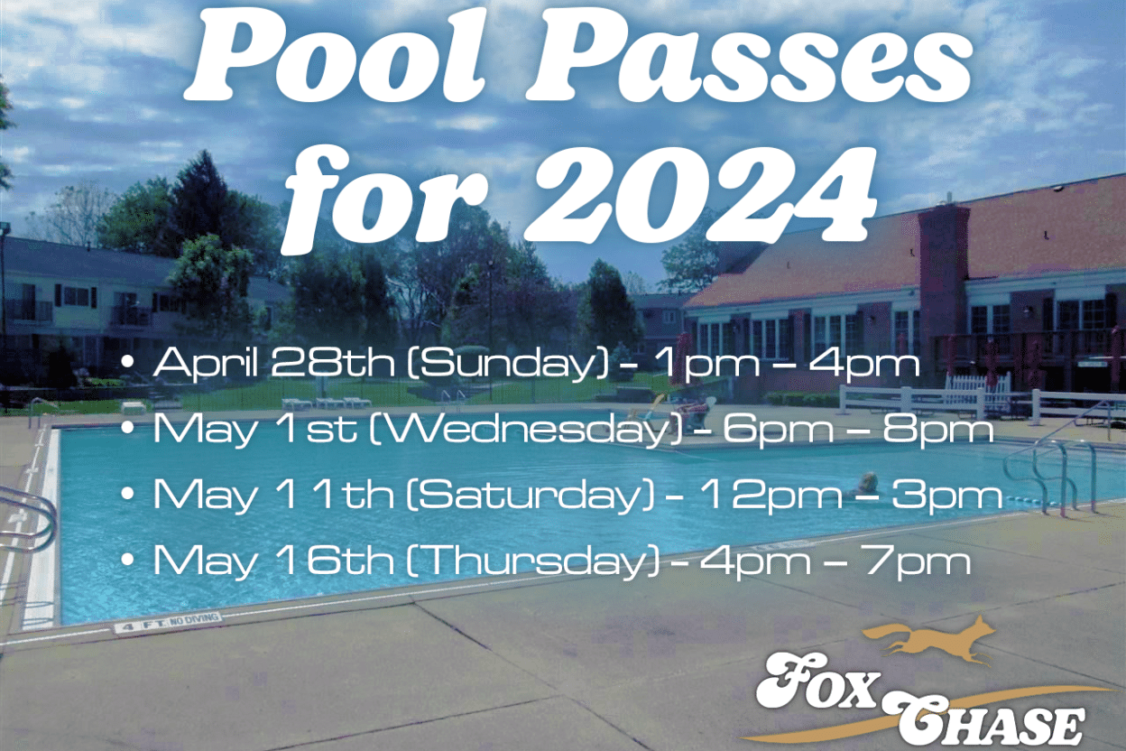 Fox Chase Pool Passes 2024