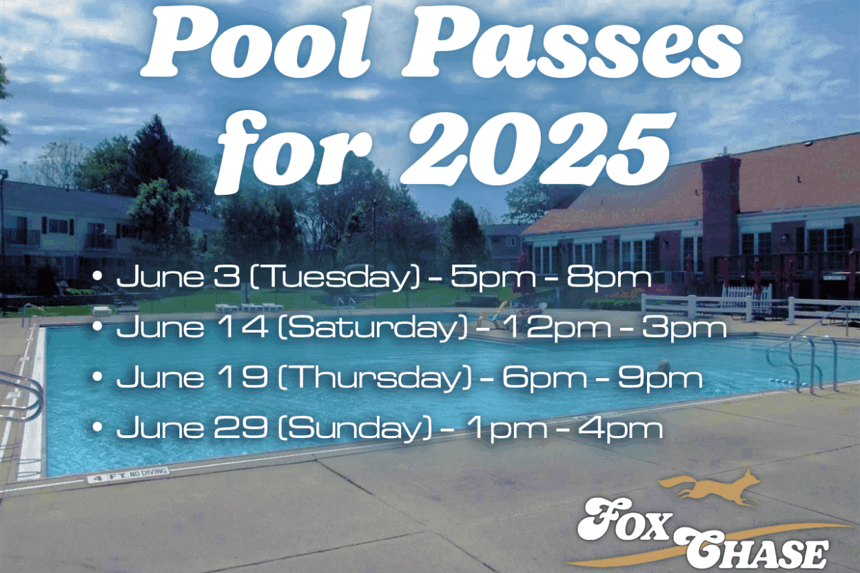 Fox Chase Pool Update & Pool Passes 2025