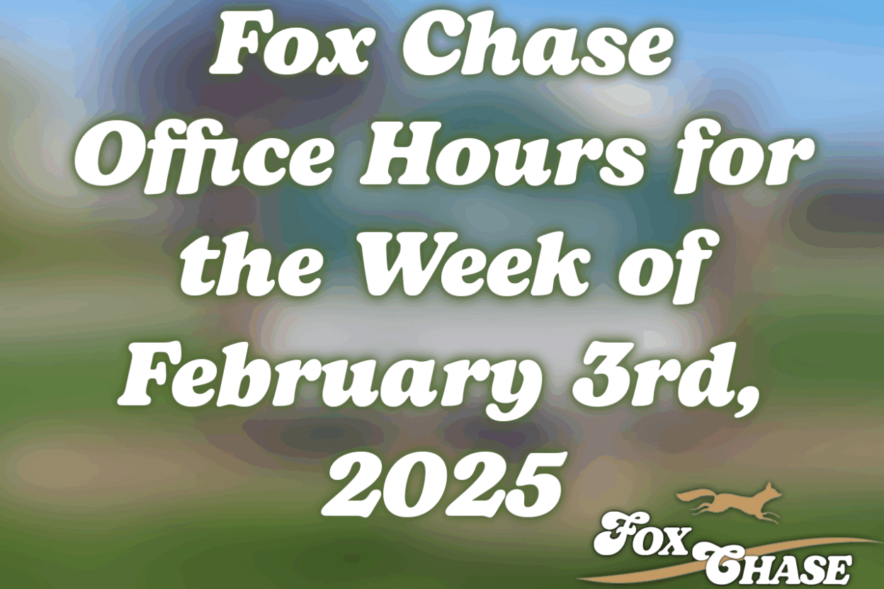 Office Hours for the Week of February 3rd, 2025